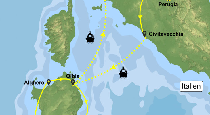 Weltenbummlertour 2026 Italien und Sardinien